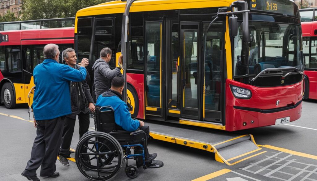 輪椅使用者搭乘公車安全注意事項