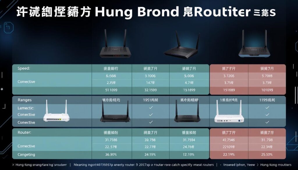 香港寬頻上網路由器規格比較