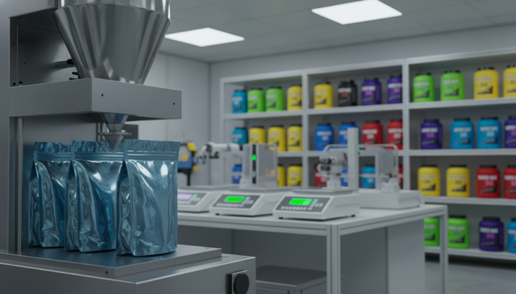 protein powder packing